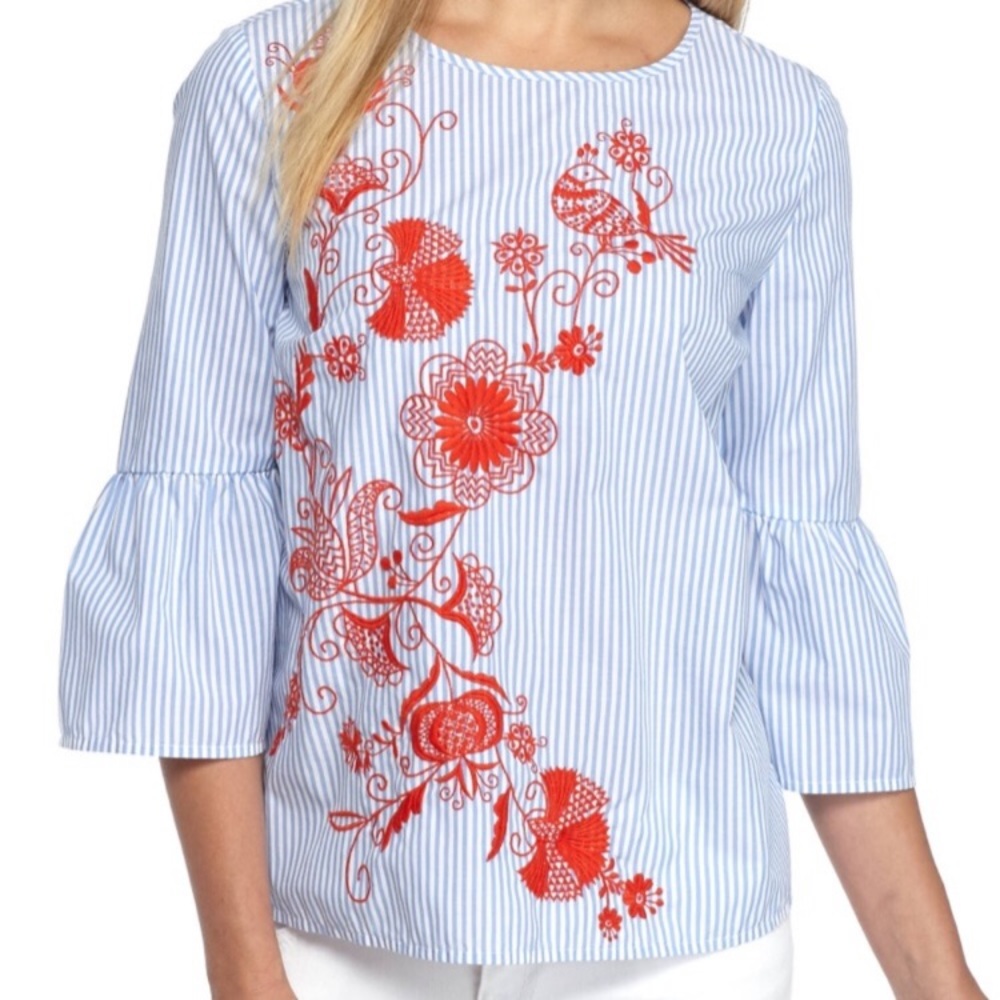 Crown & Ivy Embroidered Top